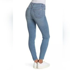 Hudson Lynne Flap High Waist Super Skinny Jeans | Shade #A (Blue Wash) | Size 28